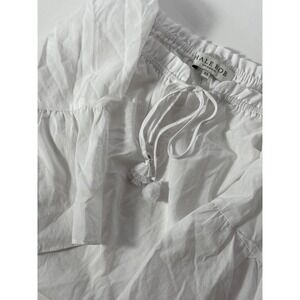 Hale Bob Los Angeles White Off Shoulder Tassel‎ Tie Top Womens XS